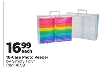 Michaels 16-case photo keeper by simply tidy® offer