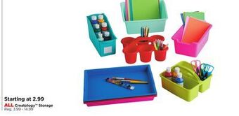 Michaels All creatology™ storage offer