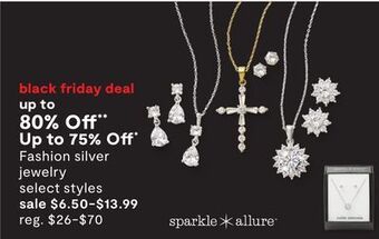 JC Penney Fashion silver jewelry offer