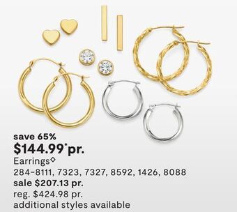 JC Penney Earrings◊ offer