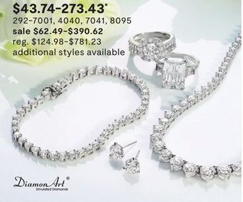 JC Penney Diamonart cubic zirconia jewelry offer