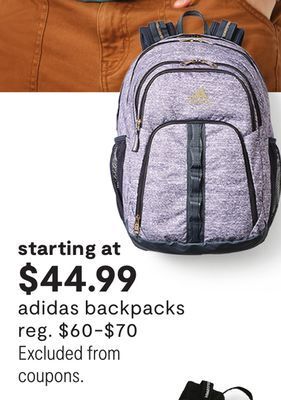JC Penney Adidas backpacks offer