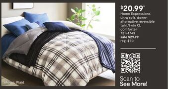 JC Penney Home expressions ultra soft, down-alternative reversible twin/twin xl comforter offer
