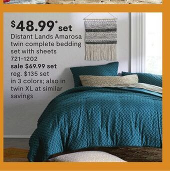 JC Penney Distant lands amarosa twin complete bedding set with sheets offer