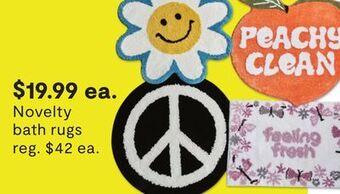 JC Penney Novelty bath rugs offer