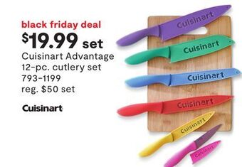 JC Penney Cuisinart advantage 12-pc. cutlery set offer