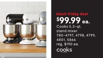 JC Penney Cooks 5.3-qt. stand mixer offer
