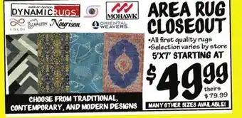 Ollie's Area rug closeout 5'x7' offer