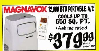 Ollie's Magnavox 12,000 btu portable a/c offer