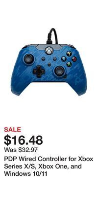 Game Stop Pdp wired controller for xbox series x/s, xbox one, and windows 10/11 offer