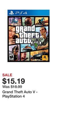 Game Stop Grand theft auto v - playstation 4 offer