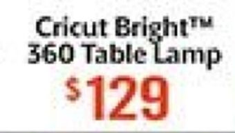 Hobby Lobby Cricut bright™ 360 table lamp offer
