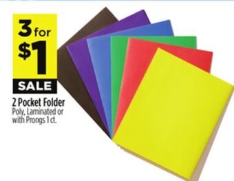 Dollar General 2 pocket folder offer