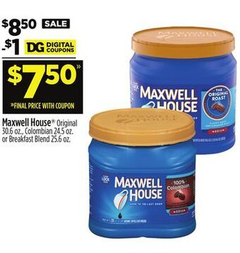 Dollar General Maxwell house® offer