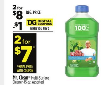 Dollar General Mr. clean® multi-surface cleaner offer