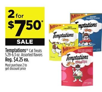 Dollar General Temptations® cat treats offer