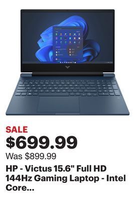Best Buy Hp - victus 15.6 full hd 144hz gaming laptop - intel core i5-13420h - 8gb memory - nvidia geforce rtx 3050 - 512gb ssd - perf offer