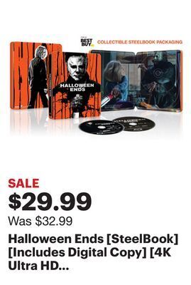 Best Buy Halloween ends [steelbook] [includes digital copy] [4k ultra hd blu-ray/blu-ray] [only @ best buy] [2022] offer