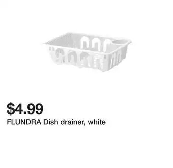 Ikea Flundra dish drainer, white offer