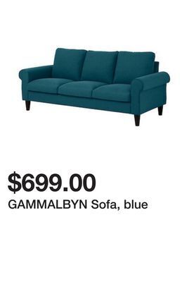 Ikea Gammalbyn sofa, blue offer
