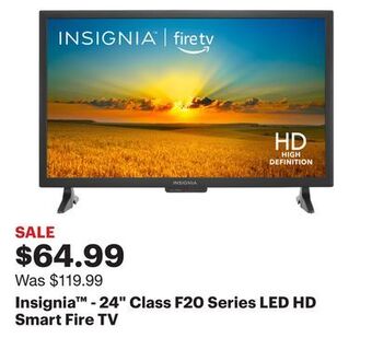 Best Buy Insignia™ - 24 class f20 series led hd smart fire tv offer
