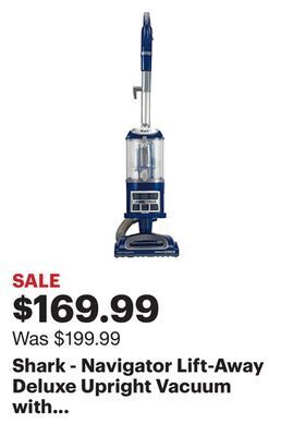 Best Buy Shark - navigator lift-away deluxe upright vacuum with anti-allergen complete seal - blue offer