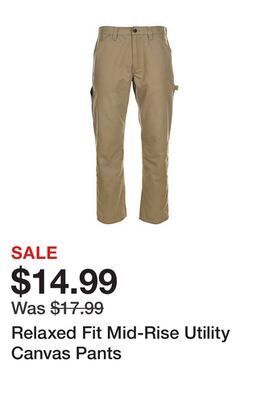 Tractor Supply Company Relaxed fit mid-rise utility canvas pants offer
