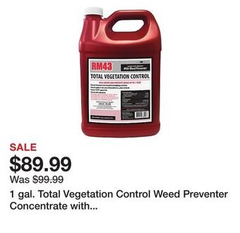 Tractor Supply Company 1 gal. total vegetation control weed preventer concentrate with glyphosate and imazapyr offer