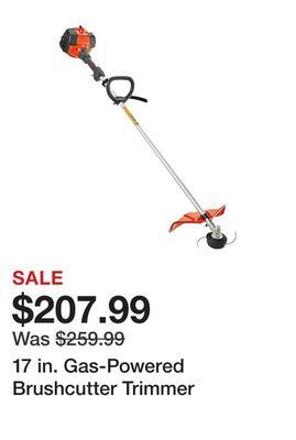 Tractor Supply Company 17 in. gas-powered brushcutter trimmer offer