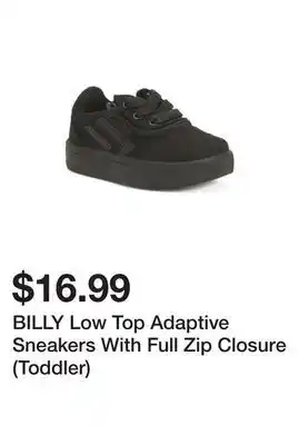 Marshalls Billy low top adaptive sneakers with full zip closure (toddler) offer