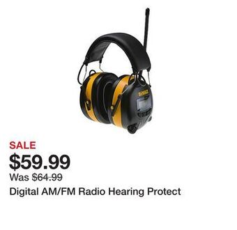 Tractor Supply Company Digital am/fm radio hearing protect offer