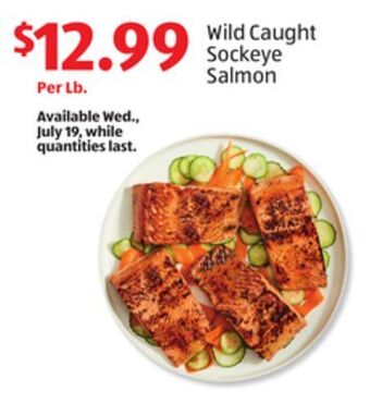 Aldi Wild caught sockeye salmon offer