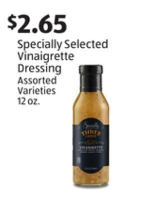 Aldi Specially selected vinaigrette dressing offer