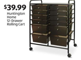 Aldi Huntington home 12-drawer rolling cart offer