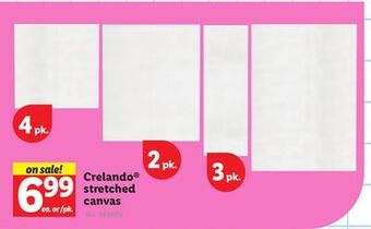 Lidl Crelando® stretched canvas offer