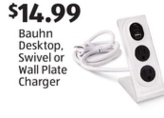 Aldi Bauhn desktop, swivel or wall plate charger offer