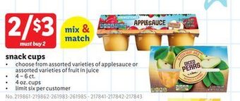 Lidl Snack cups offer
