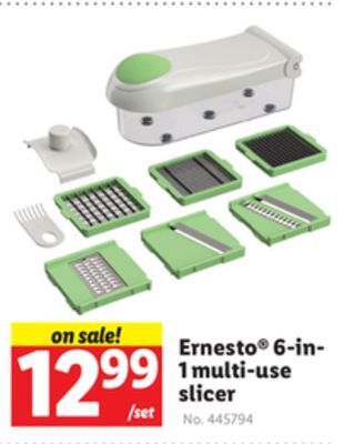 Lidl Ernesto® 6-in-1 multi-use slicer offer