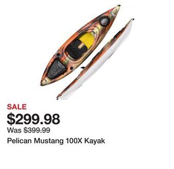Dick's Sporting Goods Pelican mustang 100x kayak offer