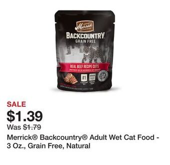 Petsmart Merrick® backcountry® adult wet cat food - 3 oz., grain free, natural offer