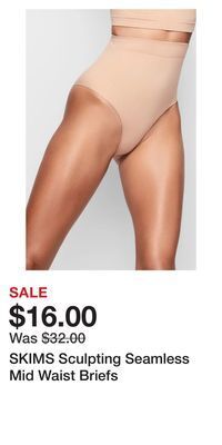 Nordstrom Skims sculpting seamless mid waist briefs offer