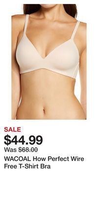 Nordstrom Wacoal how perfect wire free t-shirt bra offer
