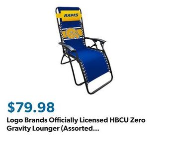Sam's Club Logo brands officially licensed hbcu zero gravity lounger (assorted teams) offer
