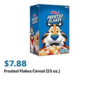 Sam's Club Frosted flakes cereal (55 oz.) offer