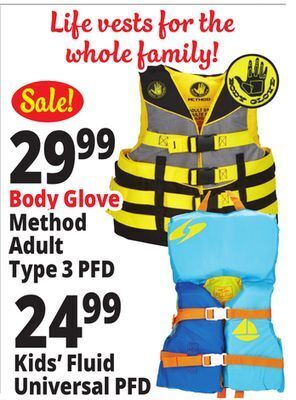 Ocean State Job Lot Life vests offer