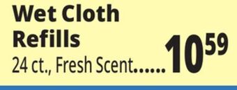 Ocean State Job Lot Wet cloth refills offer