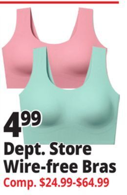 Ocean State Job Lot Dept. store wire-free bras offer