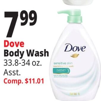 Ocean State Job Lot Dove body wash offer