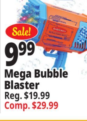 Ocean State Job Lot Mega bubble blaster offer