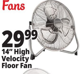 Ocean State Job Lot Penguin high velocity floor fan, 14 offer